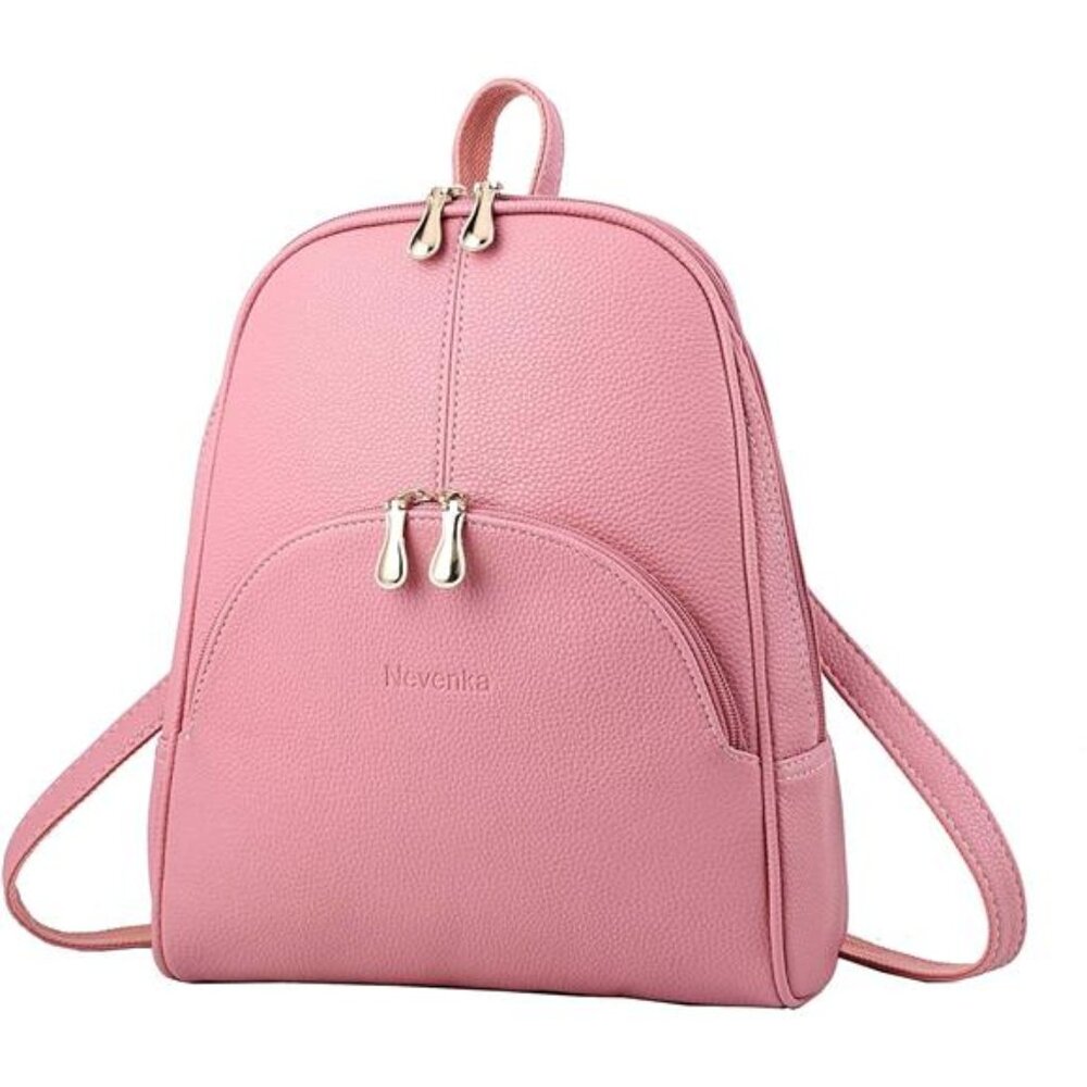 Backpack Purse for Women Casual Shoulder Bag PU Leather Zipper Closure Strap